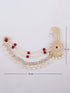 vastramayMen's Gold & Maroon Kundan Polki Kalangi