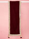 vastramayMen's Maroon Solid Velvet Kurta with Tassel Dupatta