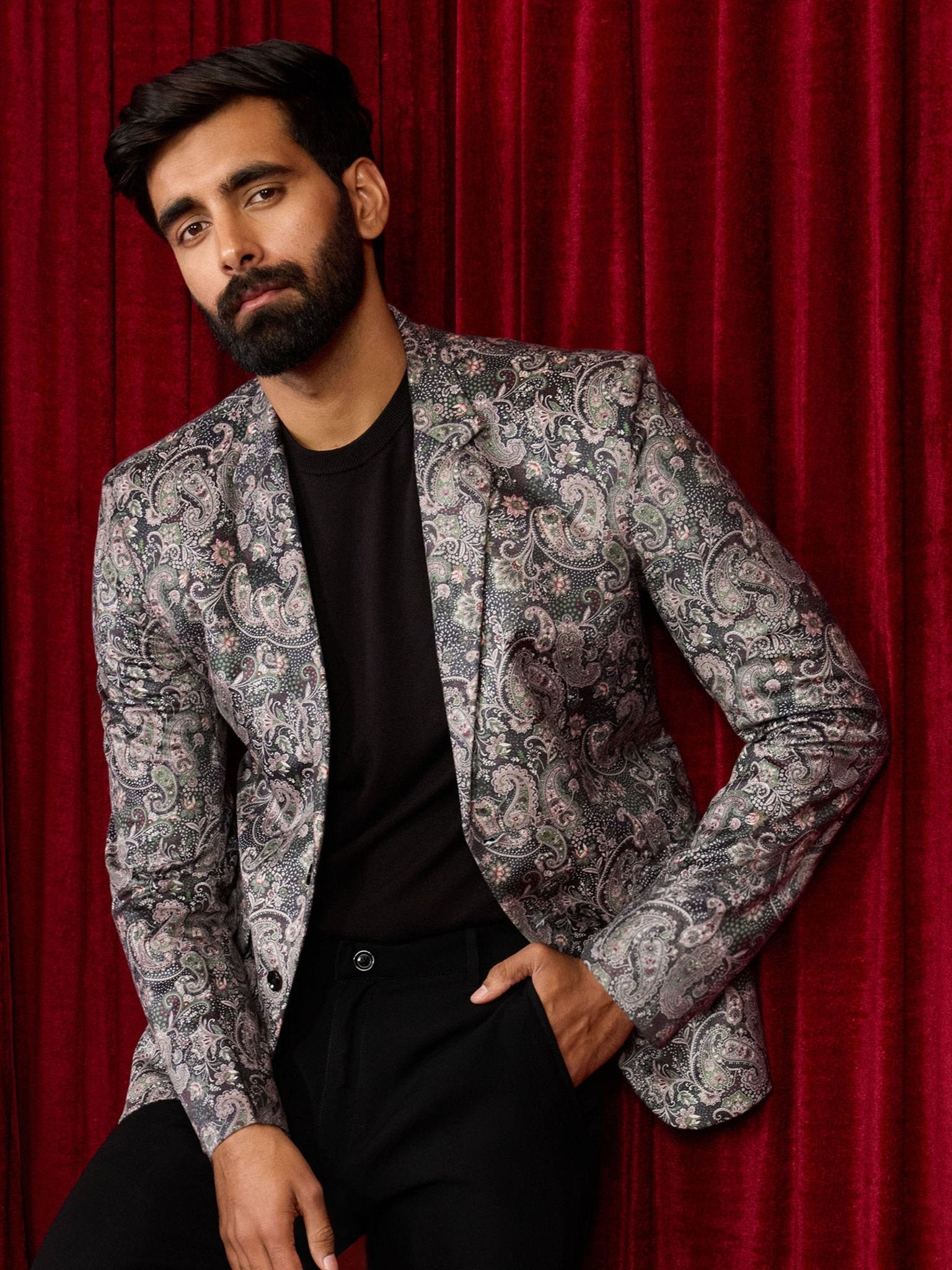 party wear blazer set for men