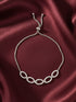 vastramaySilver Plated American Diamond Bracelet for Women