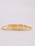 vastramayWomen's Gold Rhodium Plated Bangles Set of 4