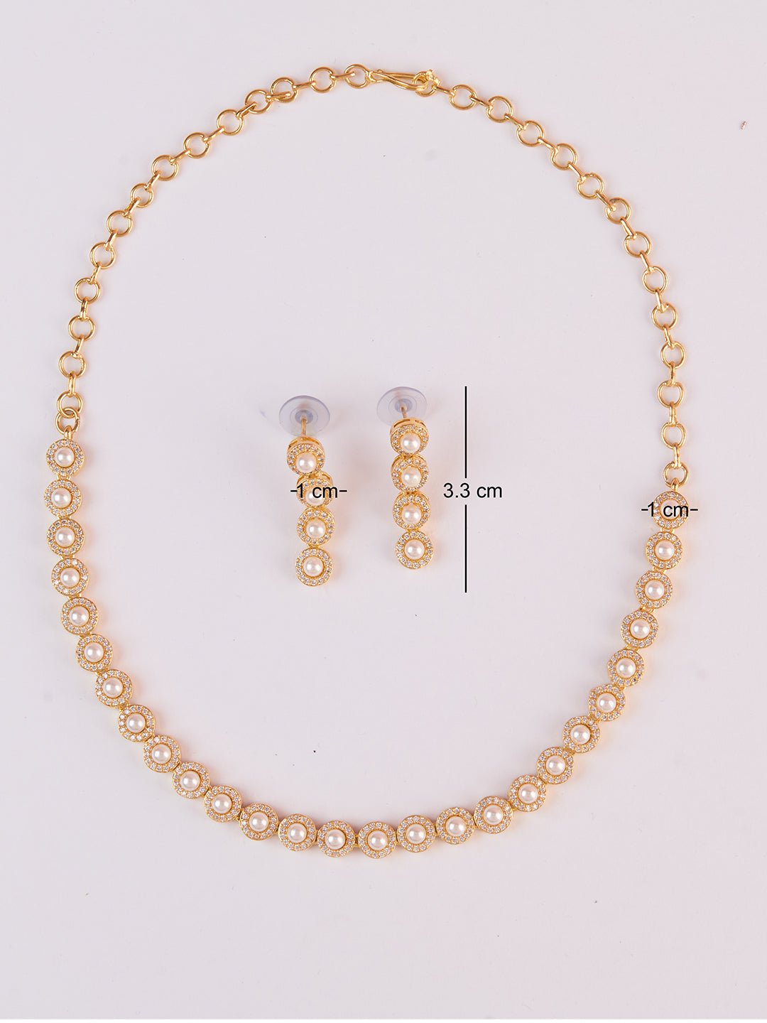 vastramayWomen's Gold Rhodium Plated Necklace