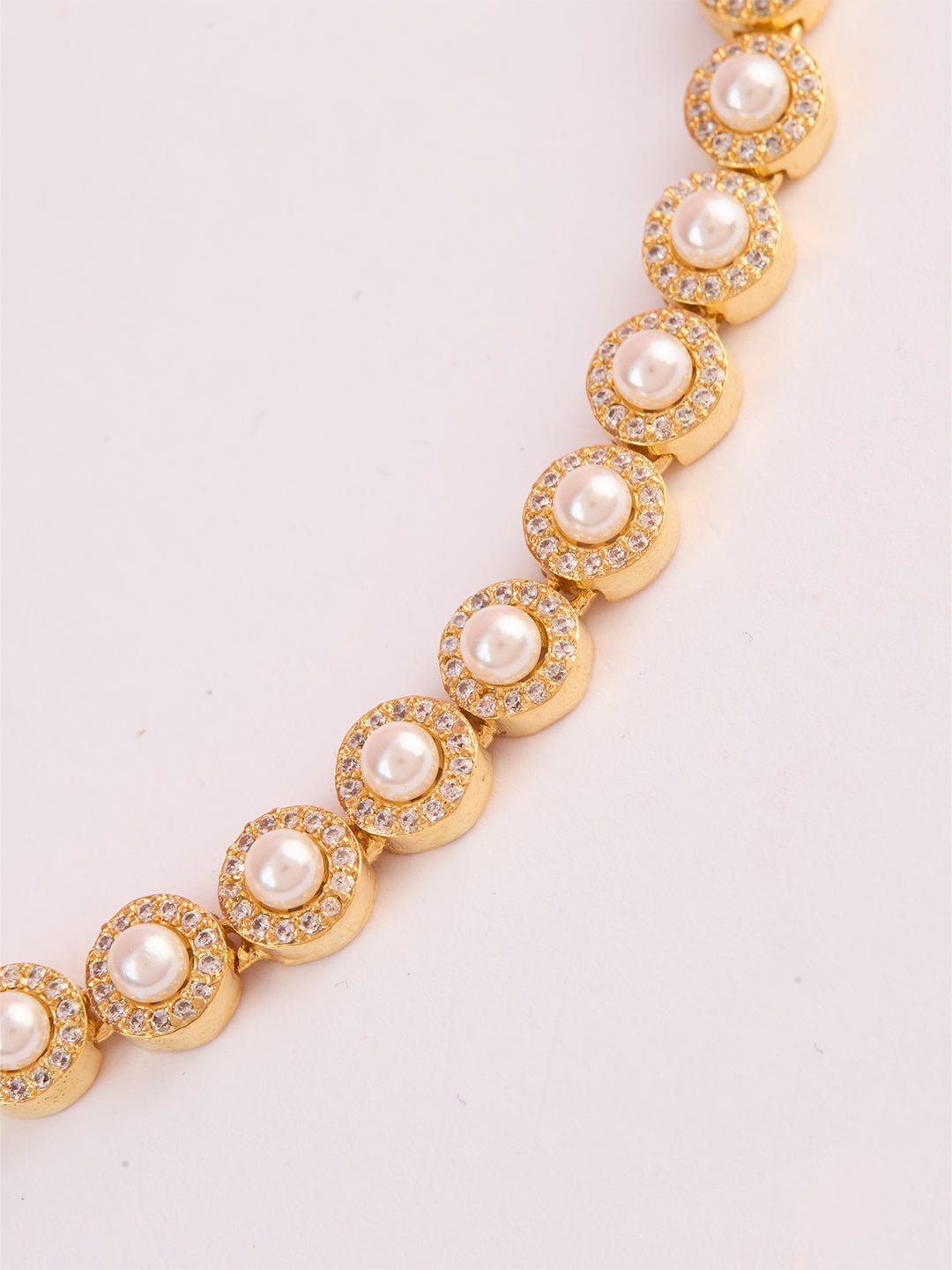 vastramayWomen's Gold Rhodium Plated Necklace