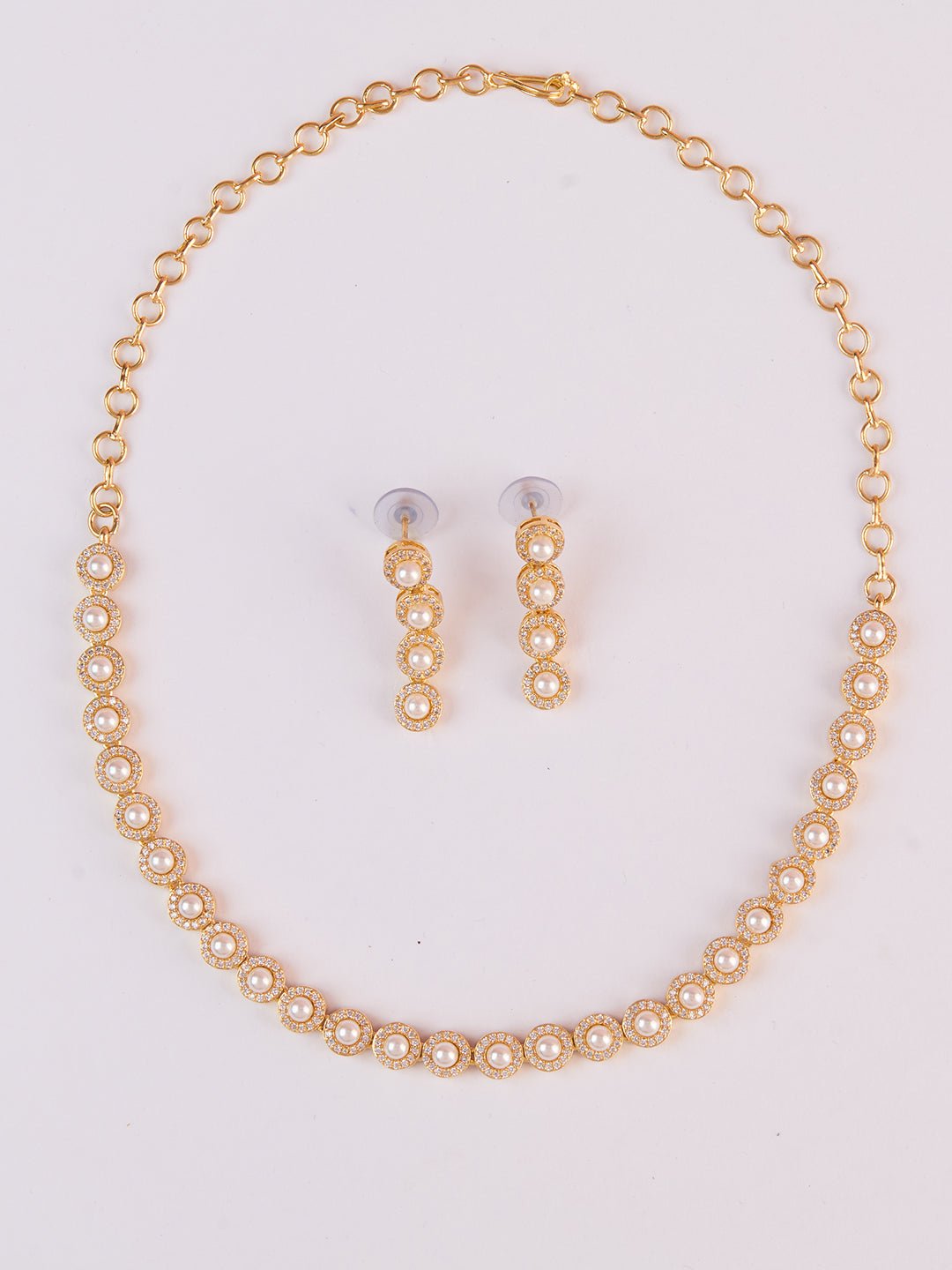 vastramayWomen's Gold Rhodium Plated Necklace