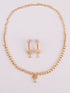 vastramayWomen's Gold Rhodium Plated Single Layered Necklace