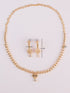 vastramayWomen's Gold Rhodium Plated Single Layered Necklace