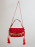vastramayWomen's Red Handcrafted Potli Clutch