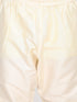 Boy's Beige & Cream-Coloured Slim-Fit Sherwani Set