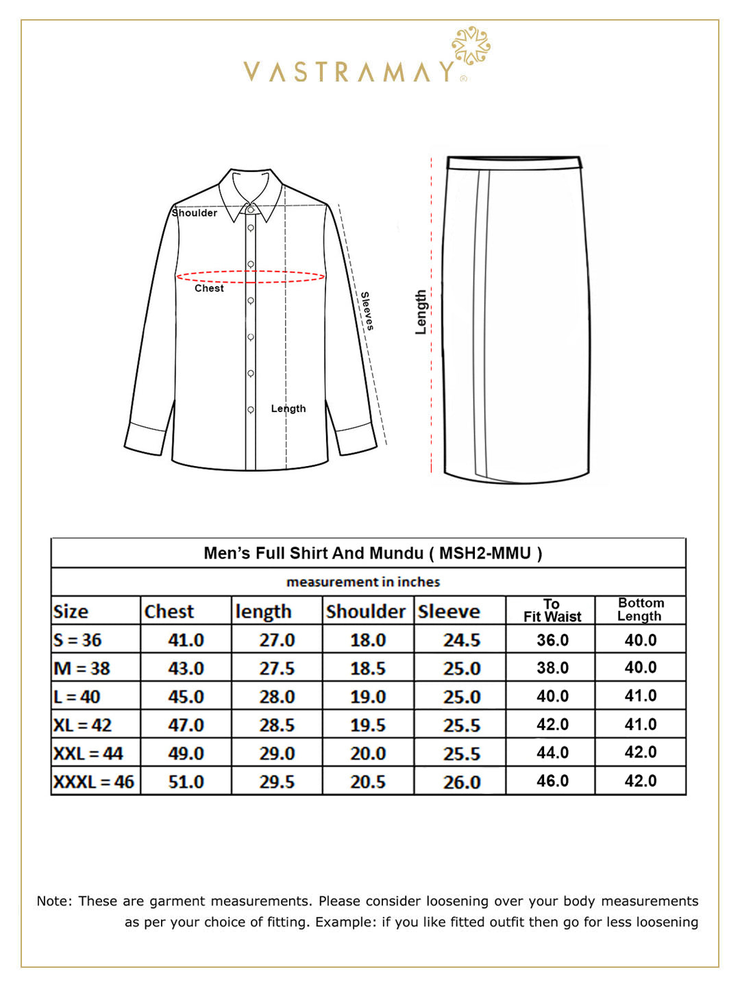 Men's Orange Floral Print Shirt And Mundu Set