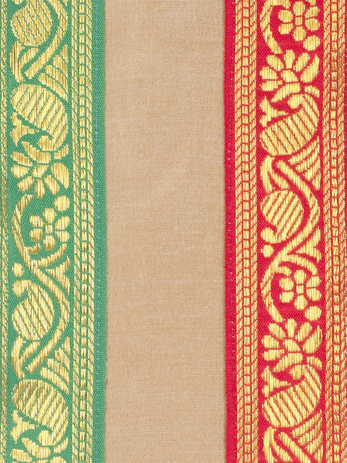 Boy's Rose Gold Cotton Blend Kurta Dhoti and Dupatta Set