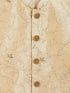 Beige Silk Blend Embroidered Nehru Jacket
