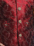 Boy's Maroon Embroidered Nehru Jacket With Mustard Kurta And Black Dhoti Set
