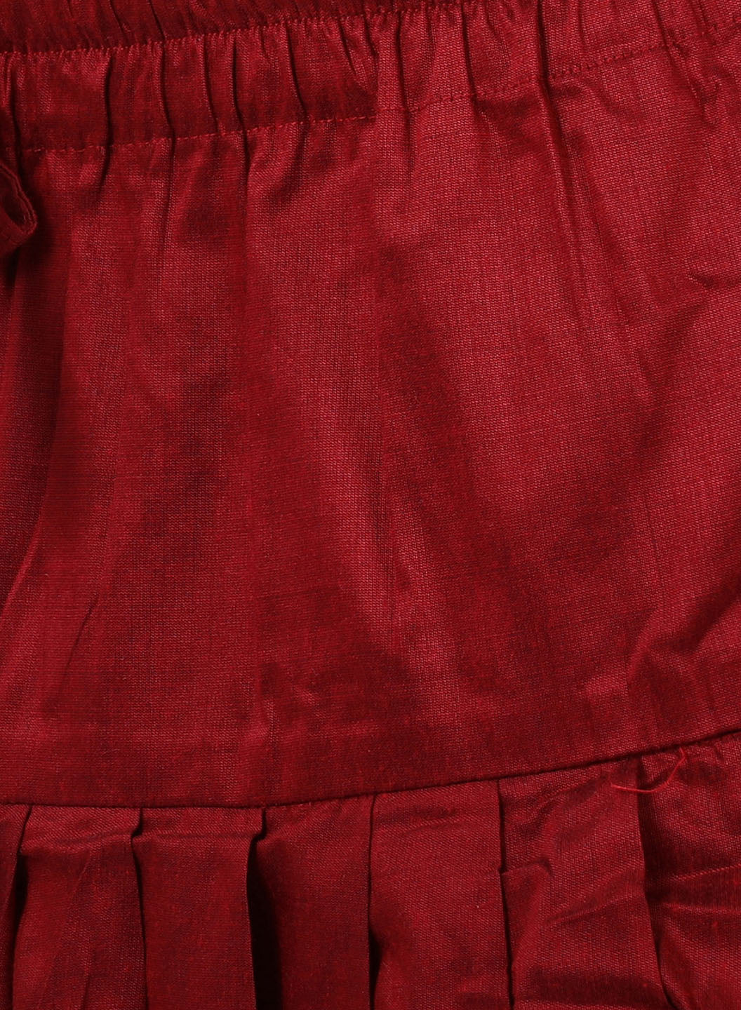 Boy's Navy Blue Embroidered Nehru Jacket With Rose Gold Kurta And Maroon Dhoti Set