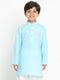 Boy's Aqua Blue Solid Kurta
