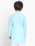 Boy's Aqua Blue Solid Kurta