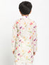 Boy's Multicolor-Base-Cream Cotton Blend Printed Kurta