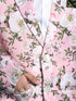 Boy's Pink Floral Printed Blazer