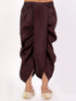 Boy's' Burgundy Silk Blend Traditional Dhoti