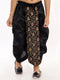Boy's' Black Silk Blend Embroidered Dhoti