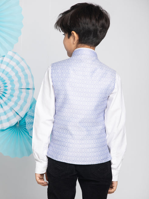 Boy's Lavender Nehru Jacket