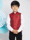 Boy's Maroon Nehru Jacket