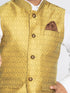 Boy's Yellow Nehru Jacket