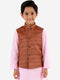 Boy's Coffee Brown Matka Silk Blend Nehru Jacket
