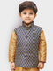 Boys' Blue Silk Blend Nehru Jackets