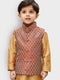 Boys' Maroon Silk Blend Nehru Jackets