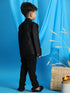 Boy's Black Silk Blend Jodhpuri