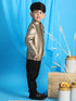 Boy's Bronze-Toned Silk Blend Jodhpuri