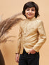 Boy's Rose Gold Silk Blend Jodhpuri