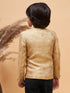 Boy's Rose Gold Silk Blend Jodhpuri