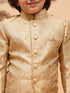 Boy's Rose Gold Silk Blend Jodhpuri