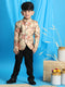 Boy's Beige Printed Jodhpuri