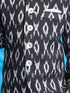 Boy's Black Ikkat Print Traditional Jodhpuri