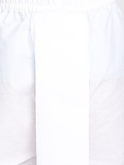 Boy's Aqua Blue Kurta And Dhoti Set