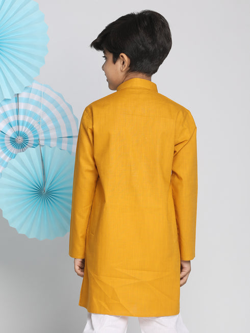 Boy's Mustard Kurta