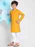 Boy's Mustard Kurta And Dhoti Set