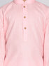 Boy's Pink Kurta And Dhoti Set