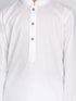 Boy's' White Kurta And Dhoti Set
