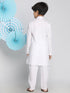 Boys' White Kurta Pyjama Set