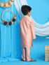 Boy's' Pink Viscose Kurta And Pyjama Set