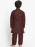JBN Creation Boys' Silk Blend Kurta and Pyjama Set