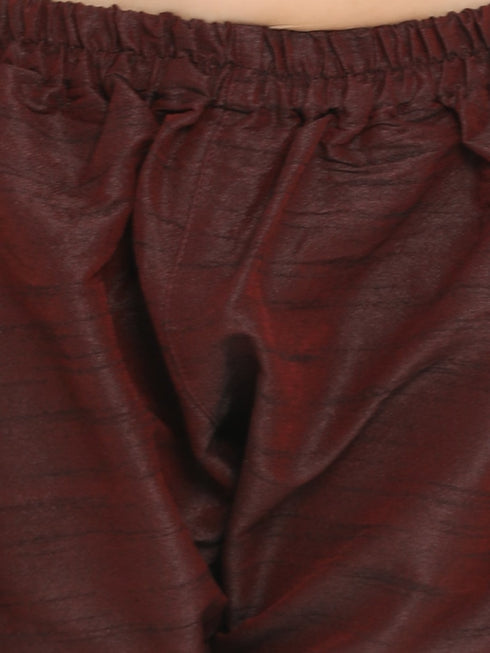 JBN Creation Boys' Silk Blend Kurta and Pyjama Set