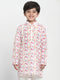 Boy's Multi-Coloured Printed Embellished Kurta