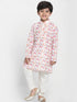 Boy's Multi-Coloured Printed Embellished Kurta