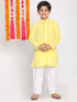 Boy's Mustard Pure Cotton Kurta