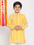 Boy's Orange Pure Cotton Kurta