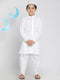 Boys White Kurta Pyjama Set